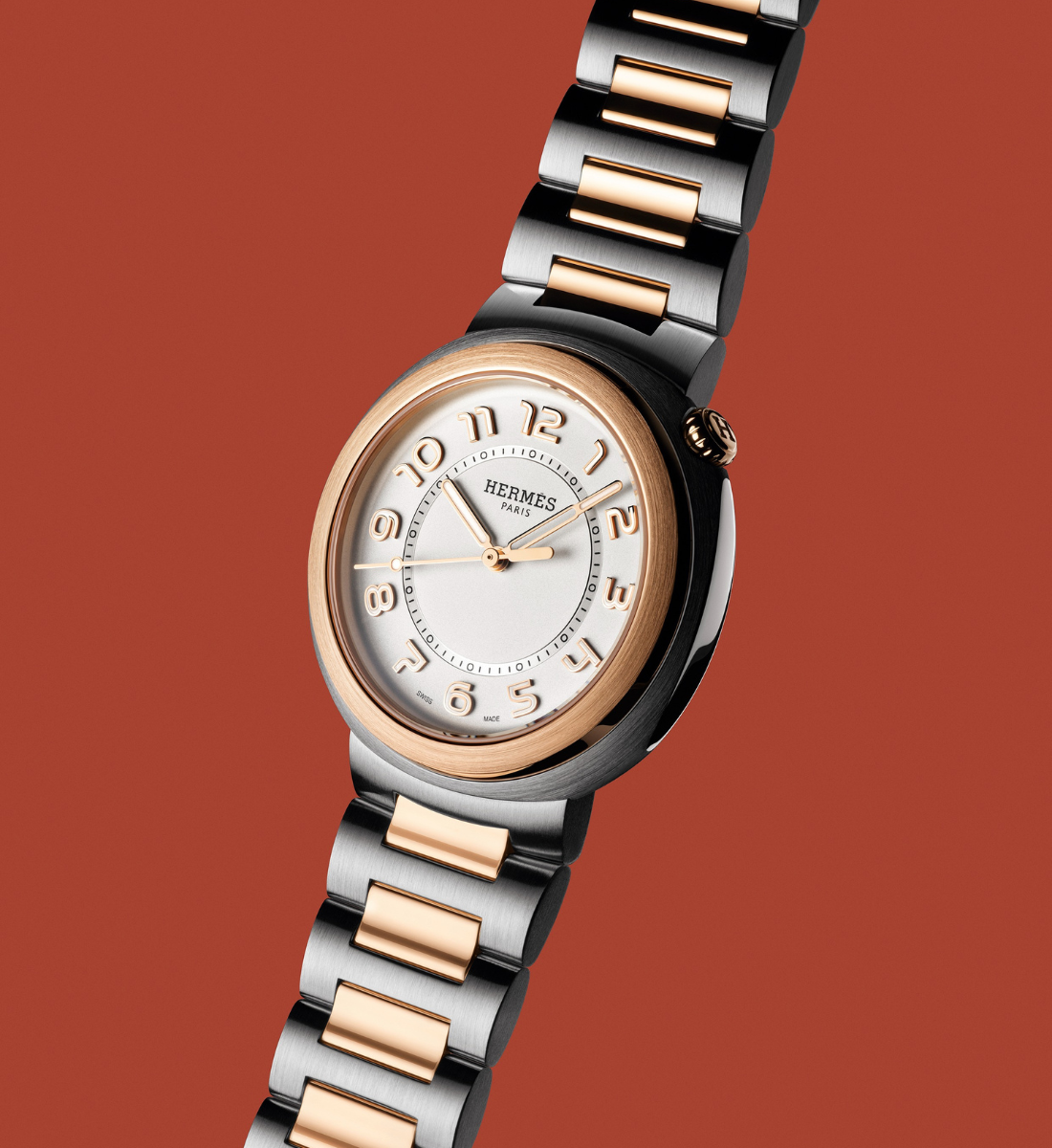 HERMES エルメス クロシェット ネックレス BOXグレー ライト