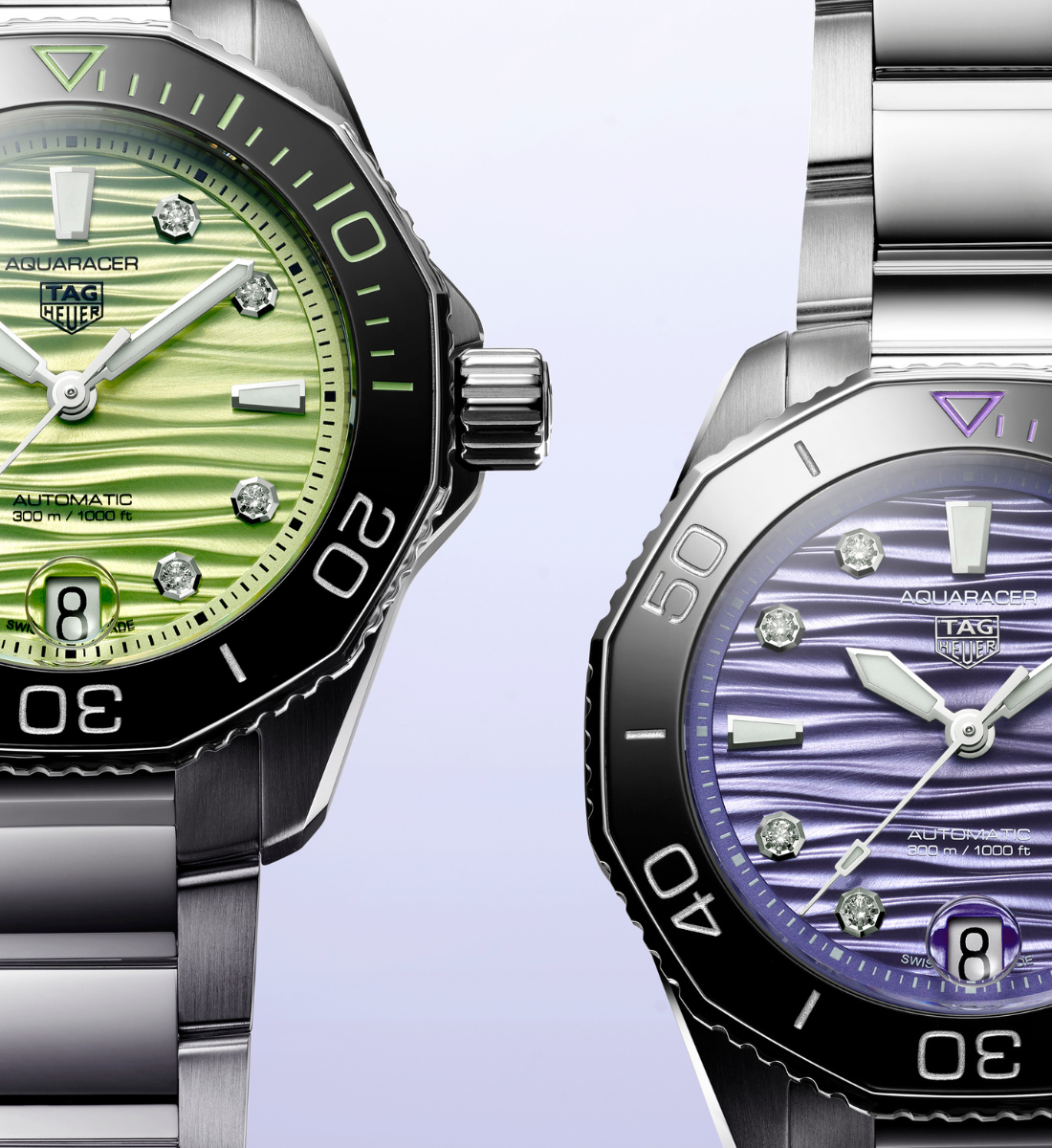 TAG Heuer's 36mm Aquaracer Professional 300 Makes A Splash With Three New Colourways