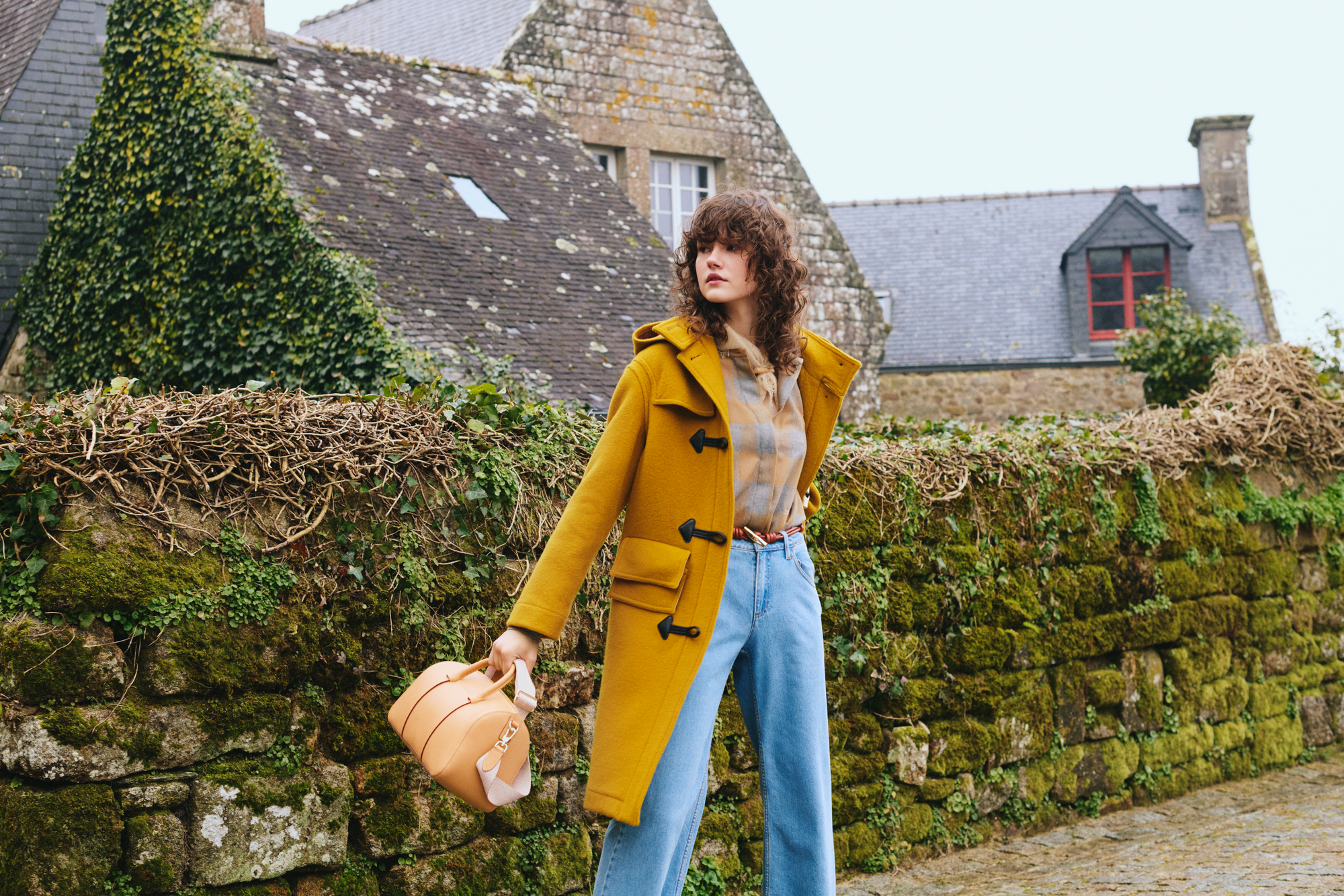 Kim Sejeong Heads To Cotswolds Dressed In The Longchamp x Gloverall Capsule