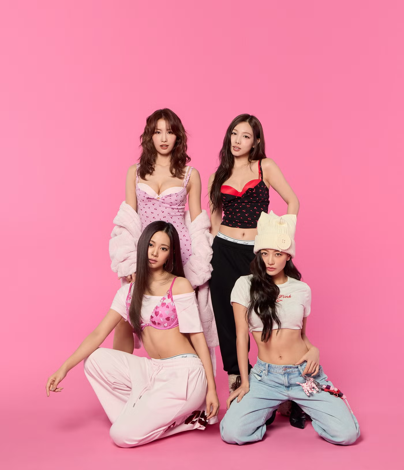TWICE Celebrates Galentine’s Day With PINK