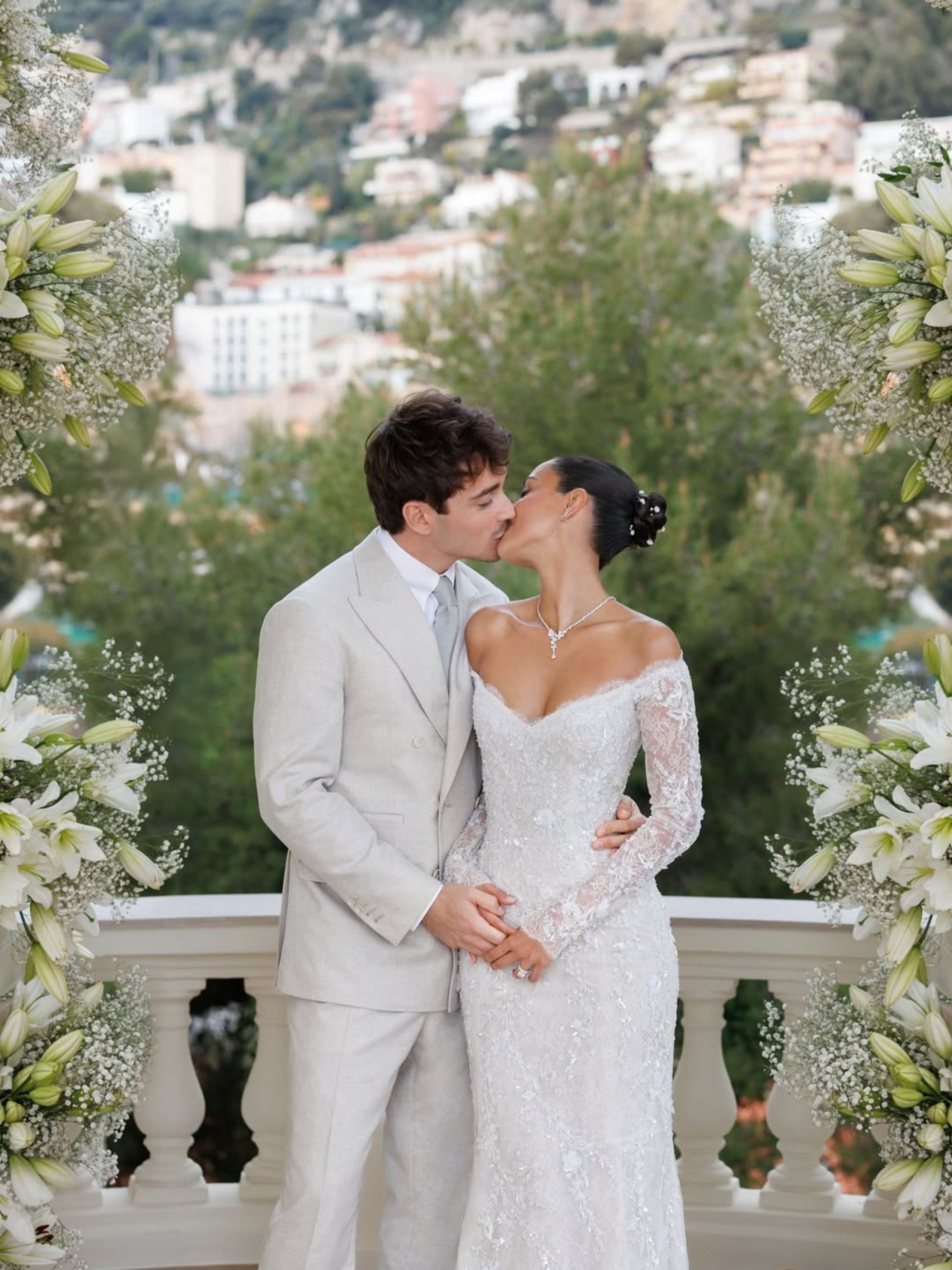 Here’s What Charles And Alexandra Leclerc Wore For Their Civil Ceremony