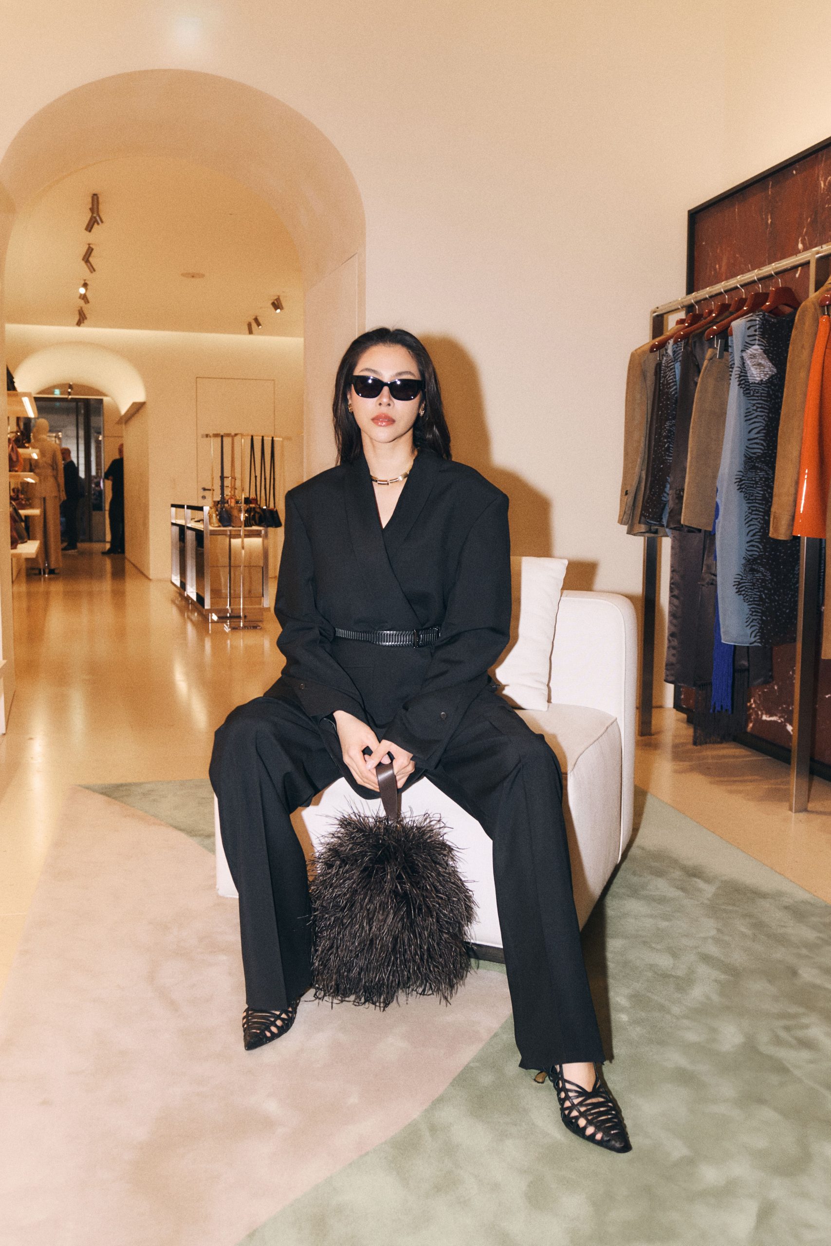 Faye Peraya Channels Elegance in Ferragamo at Milan Fashion Week