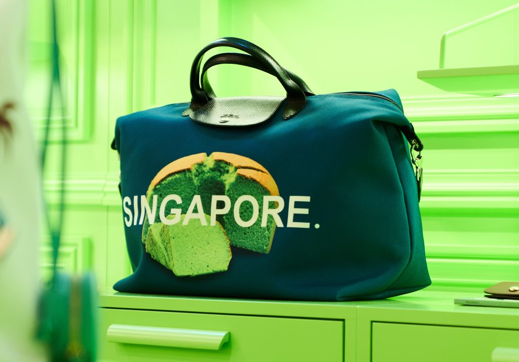 Longchamp Opens An All-Green Boutique In Raffles City