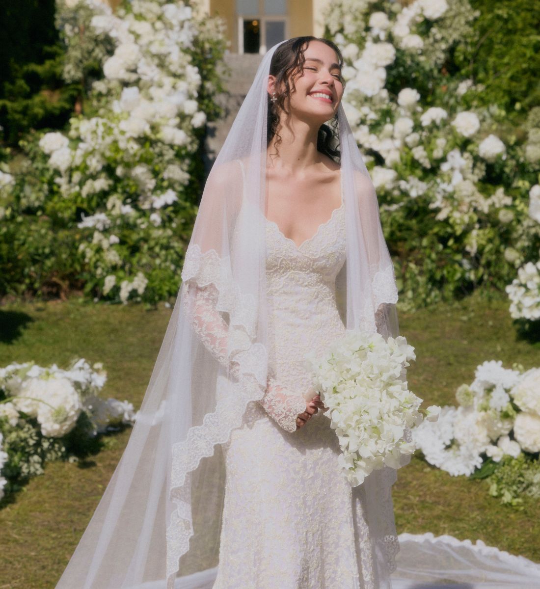 A Closer Look At Urassaya Sperbund's Custom Louis Vuitton Wedding Gown