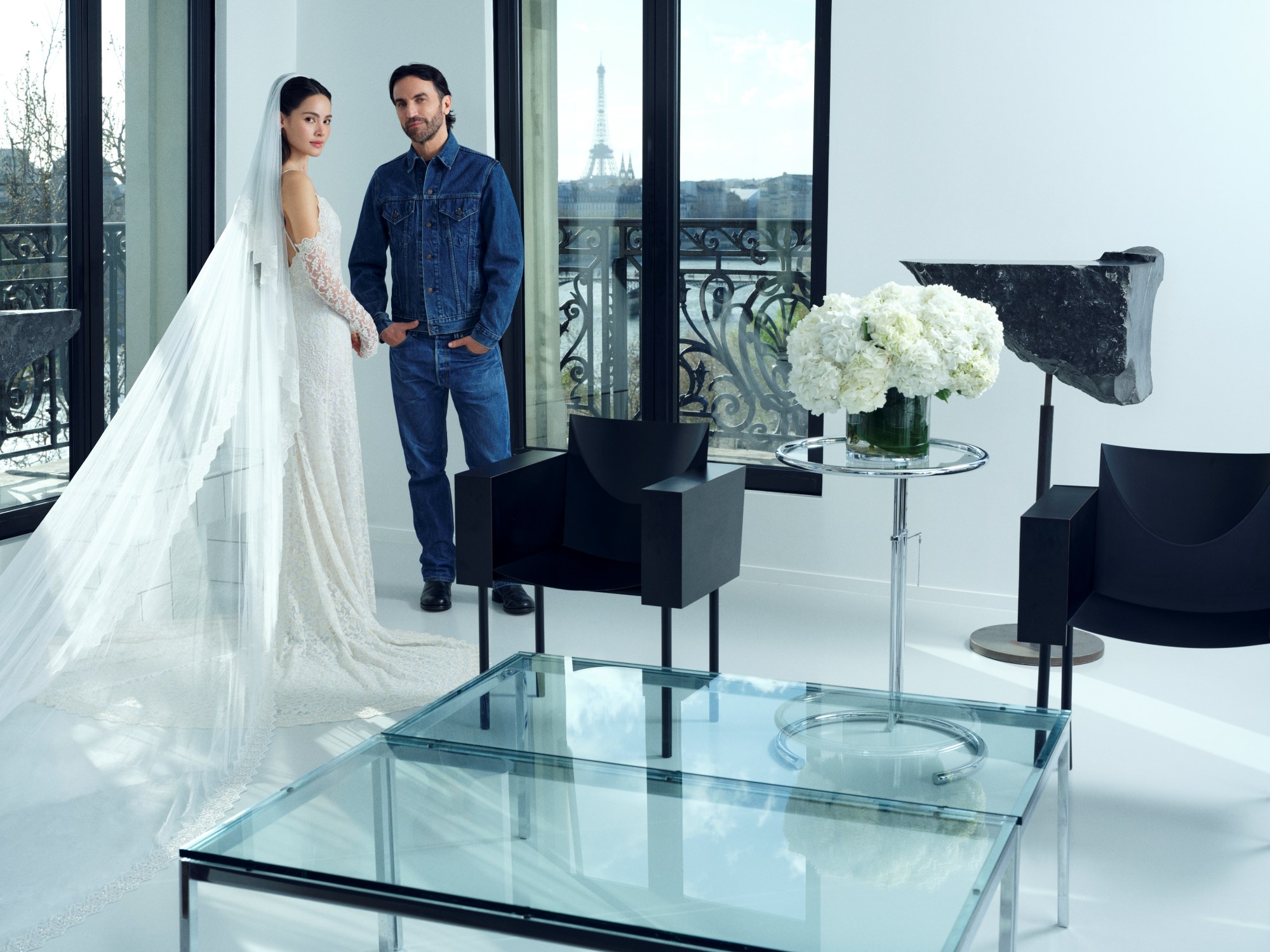 A Closer Look At Urassaya Sperbund's Custom Louis Vuitton Wedding Gown