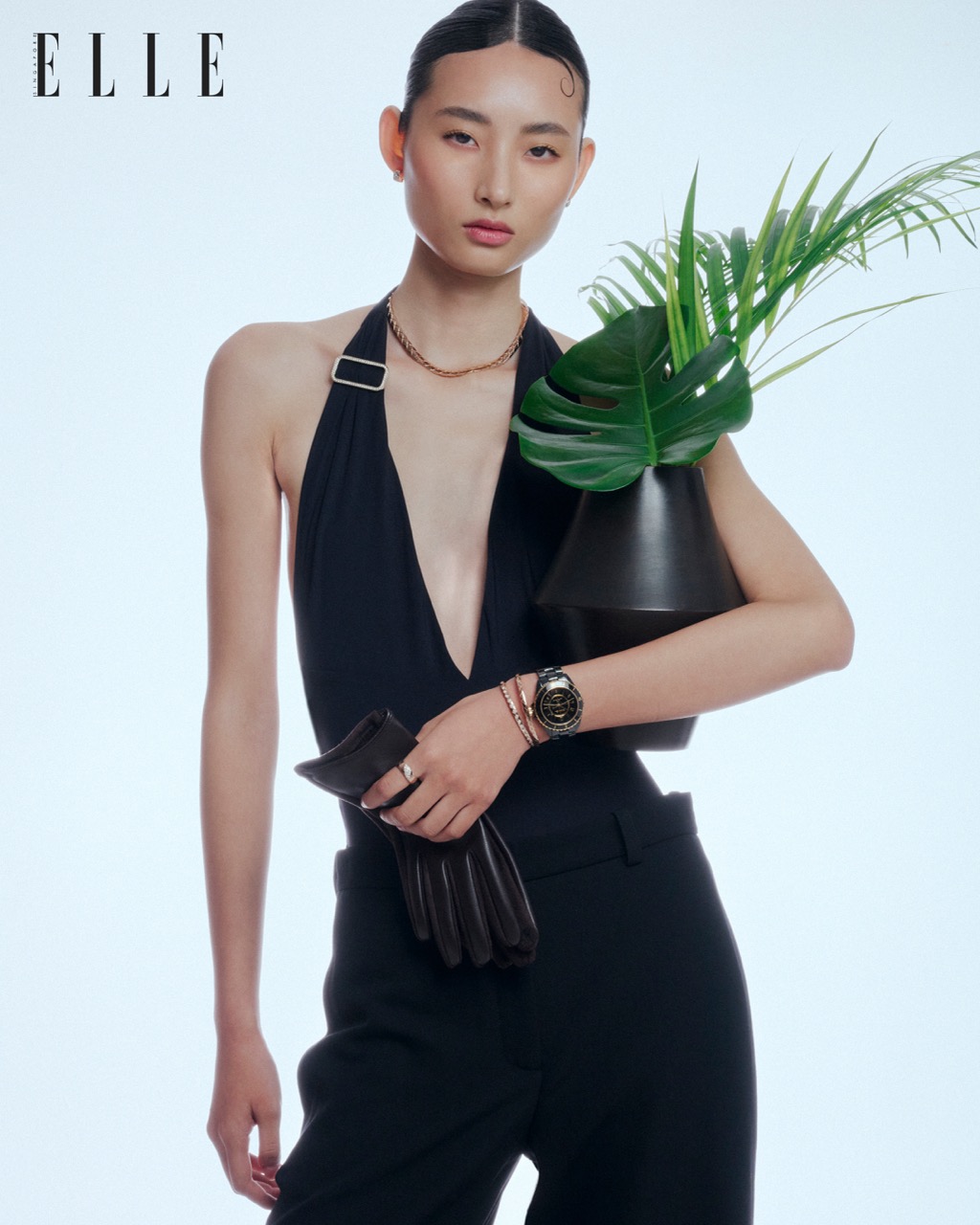 LASALLE College Of The Arts Student Xing Yiwen’s Editorial Campaign Draws Inspiration From Singapore’s Garden City & Skyscrapers.