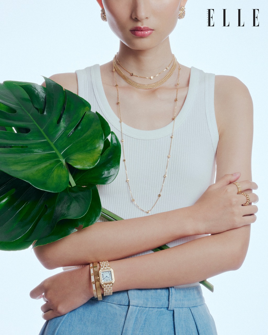 LASALLE College Of The Arts Student Xing Yiwen’s Editorial Campaign Draws Inspiration From Singapore’s Garden City & Skyscrapers.
