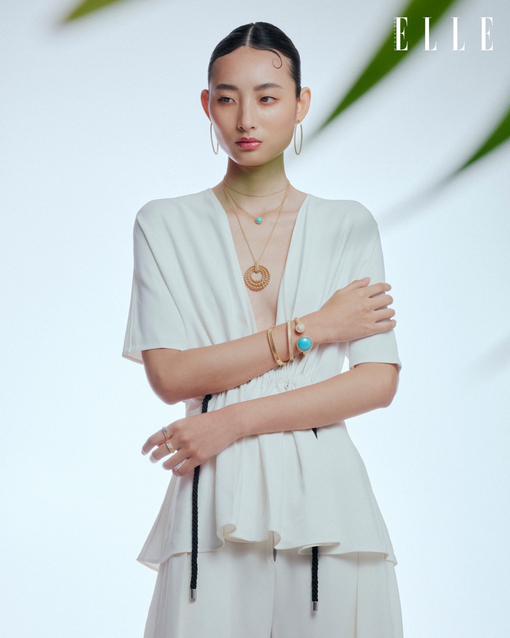 LASALLE College Of The Arts Student Xing Yiwen’s Editorial Campaign Draws Inspiration From Singapore’s Garden City & Skyscrapers.